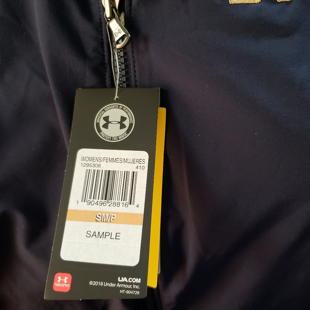 NWT NOTRE DAME Under Armour Storm HG/WR Track jacket (RARE OPPORTUNITY) - Picture 6 of 8
